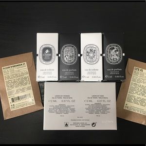 Le Labo/Diptyque/Loewe Fragrance Samplers 8 Total